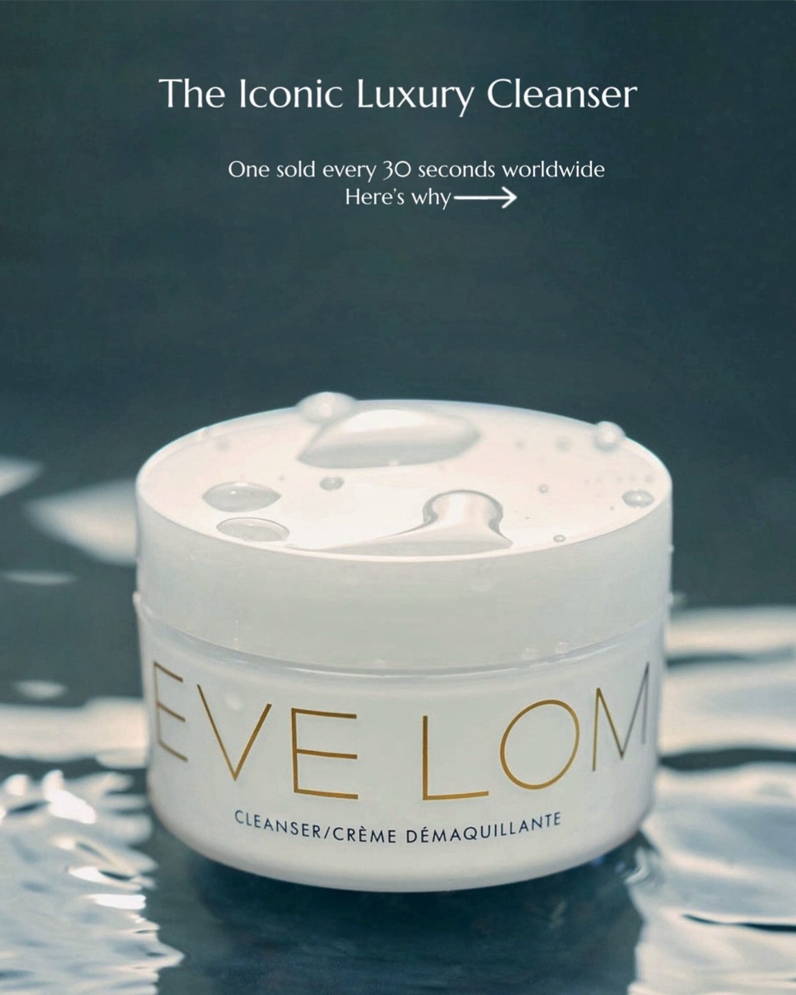 EVE LOM Cleanser with cotton cloth (unboxed), 30ml - Image 2