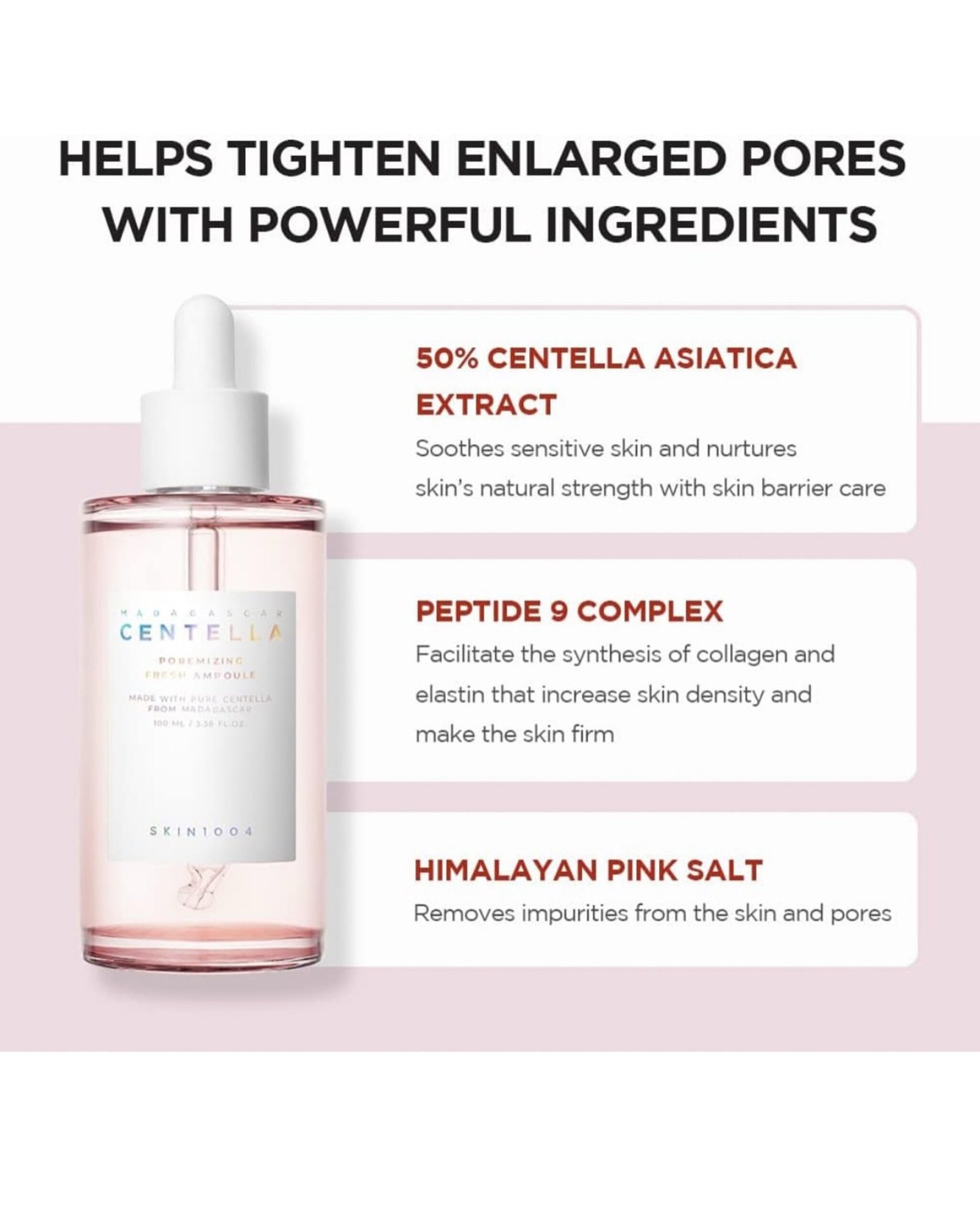 SKIN1004 Madagascar Centella Poremizing Fresh Ampoule, 100ml - Image 3