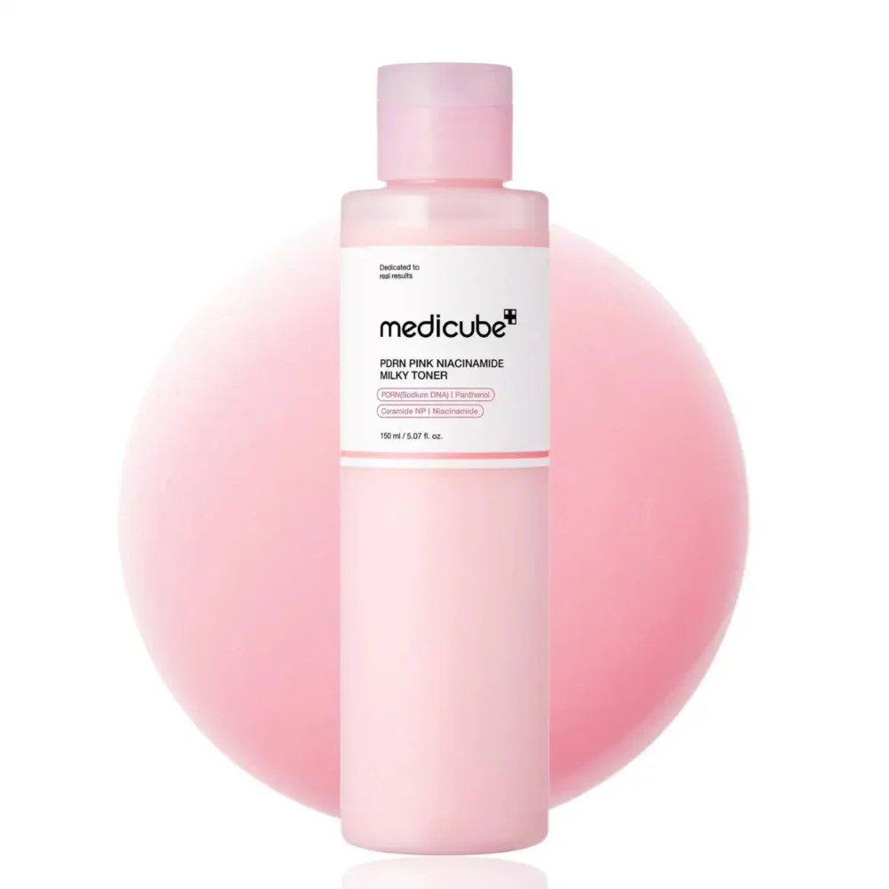Medicube PDRN Pink Niacinamide Milky Toner, 150ml.
