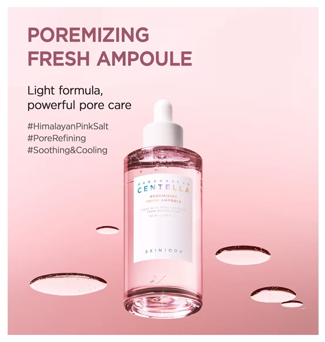 SKIN1004 Madagascar Centella Poremizing Fresh Ampoule, 100ml - Image 11