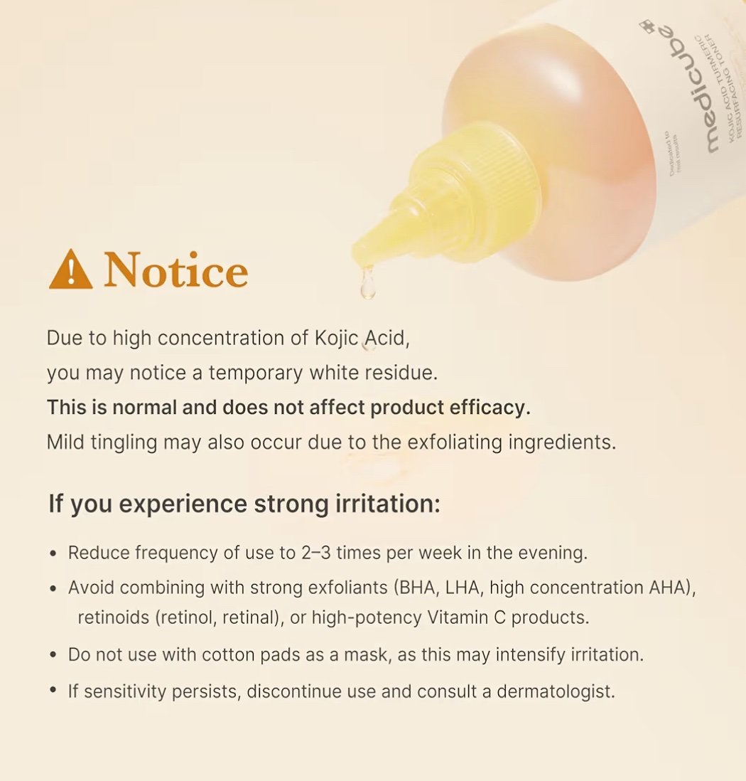 Medicube Kojic Acid Turmeric Resurfacing Toner - Image 6