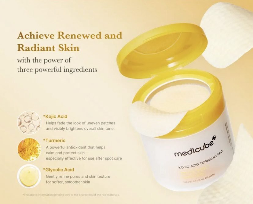 Medicube Kojic Acid Turmeric Pad, 70pads. - Image 2